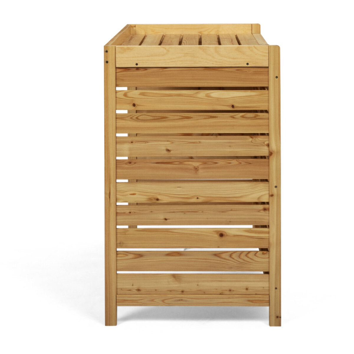 Cache climatisation extérieur en bois