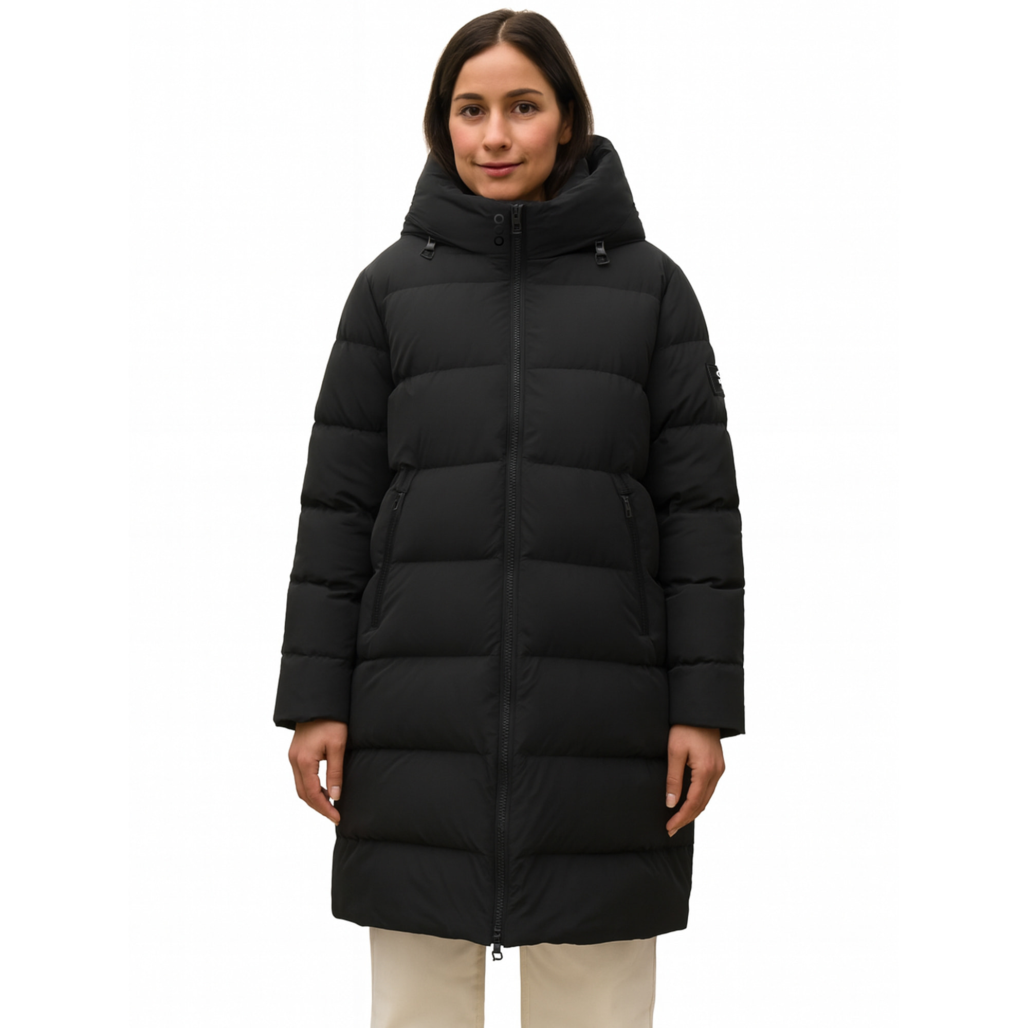 Abrigo Biarritz Long jacket de la marca ECOON en color Negro
