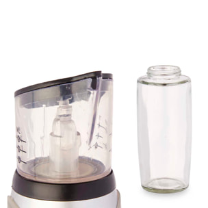 Dispenser in vetro con una capacità di 500ml.