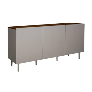 Buffet métal et décor bois 3 portes 150cm ASHTON