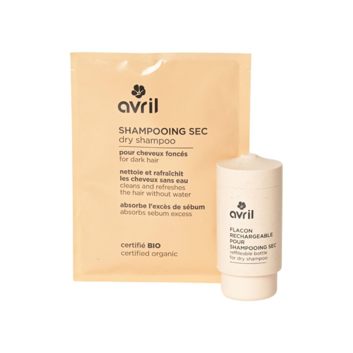 Shampooing Sec en Poudre - Cheveux Foncés Certifié Bio 30 g