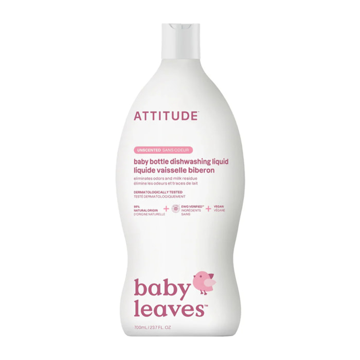 Lavavajillas y limpiabiberones sin perfume,  Attitude, 700 ml