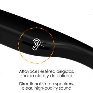 Gafas inteligentes V1 PRO, control de llamada bluetooth, asistente de voz, control remoto de la cámara, filtro de sol con protección CAT.3