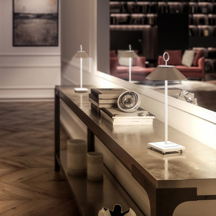 Lampe de table sans fil LED MARAIS H28,4cm