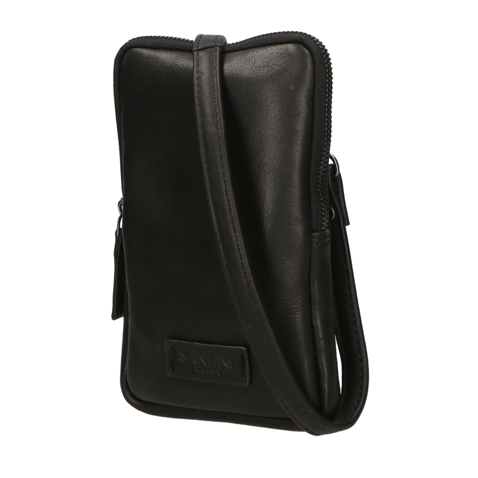 Borsa a tracolla unisex In Vera pelle Made in India 13x21x1,5 cm