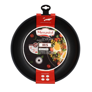 Poêle amovible en aluminium 28cm - tous feux IRIS ALU