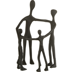 J-Line décoration Statue Famille Cercle - aluminium - noir