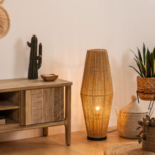 Lampadaire "Aissa" - métal & papier H83 cm