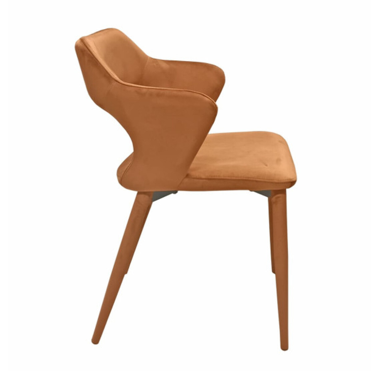 Chaise en velours avec accoudoirs - VALENTINA