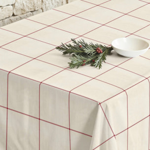 Nappe anti-taches Red windowpana 1225
