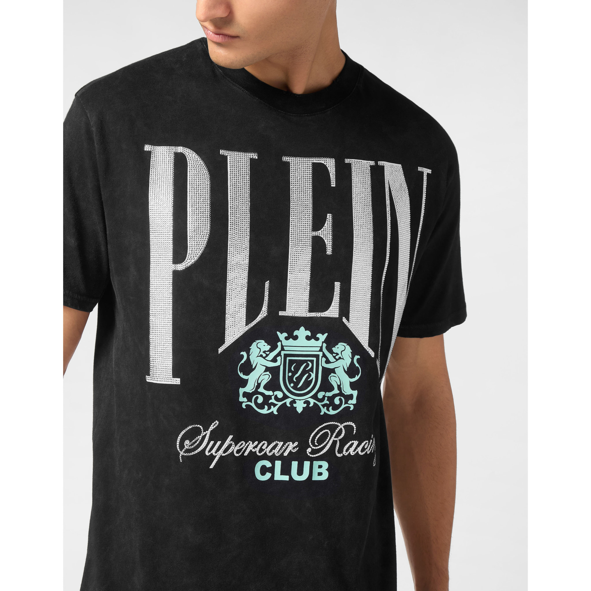 PHILIPP PLEIN T-Shirt Round Neck RACING