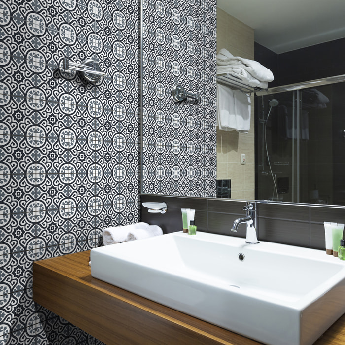 Stickers muraux - Sticker Mural Carrelage adhésif Cuisine Salle de Bain - 24 STICKERS CARRELAGES AZULEJOS VALERIA