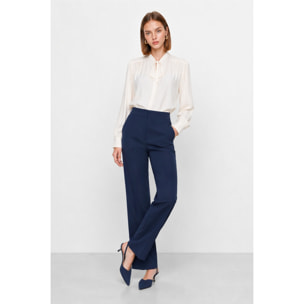 Kocca - Pantaloni da donna a vita alta con tasche e taglio dritto Donna