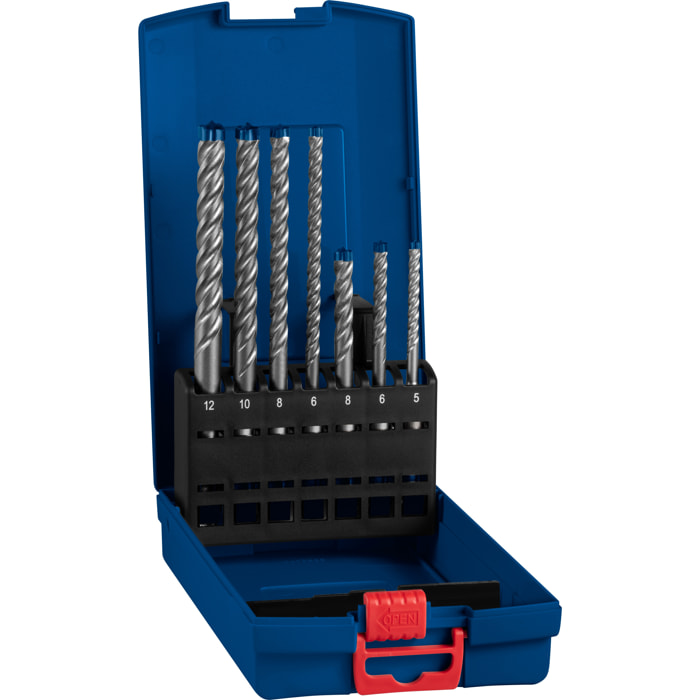 Coffret 7 forets béton SDS Plus 7X Expert BOSCH 5/6/6/8/8/10/12 mm - 2608900195