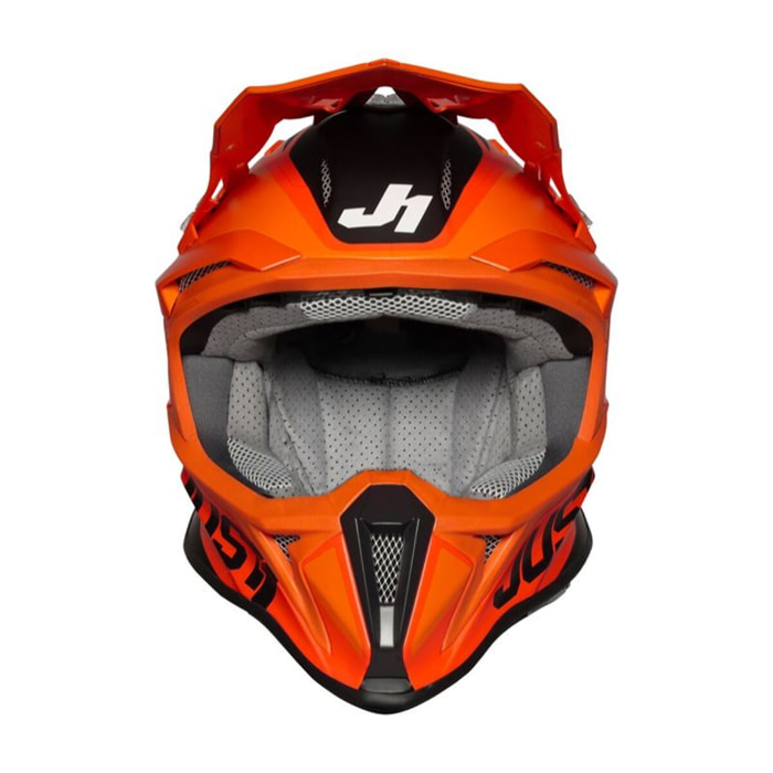 CASCO OFFROAD  J18 PULSAR ORANGE-WHITE-BLACK - Gloss JUST1