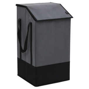 Panier à linge 45L gris