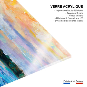 Tableau paysage mer voile du dimanche  Tableau plexiglas