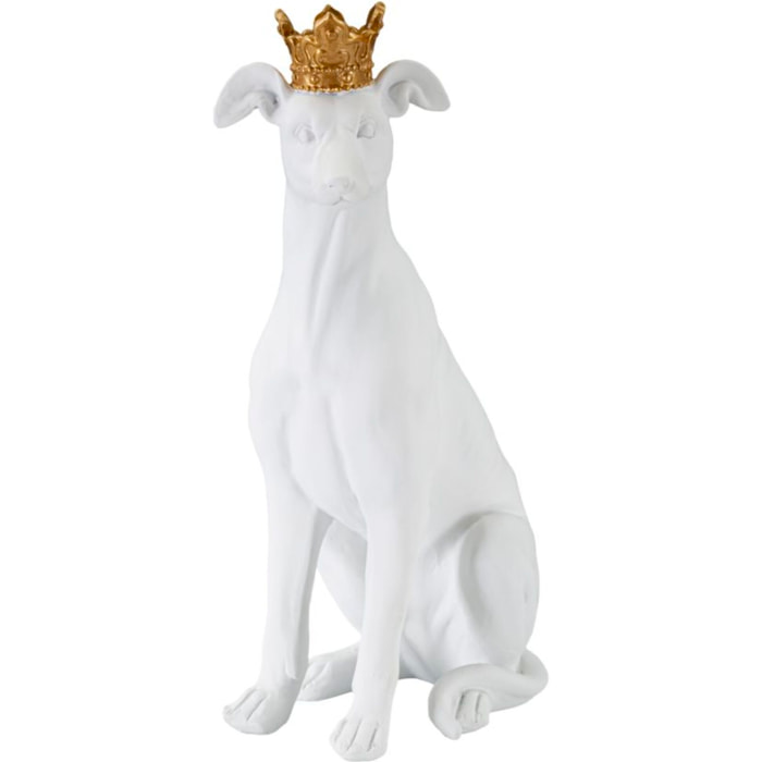 CANE C/CORONA BIANCO CM 20X12,5X33