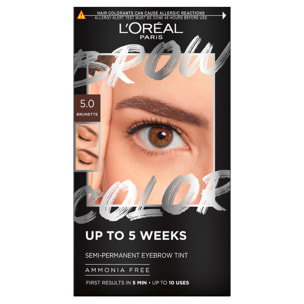 Tinta Semi Permanente per Sopracciglia 5.0 Brunette Brow Color Effetto Naturale Senza Ammoniaca