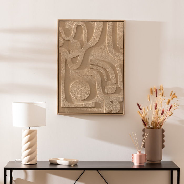 Déco murale 3D Azra beige 50x70cm