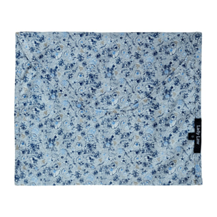 Pigiama leggero DONNA cotone fiori blu