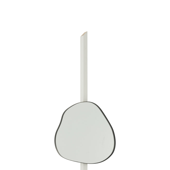 J-Line Miroir Mural Extrema Fer/Miroir Noir Medium