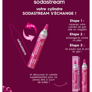 Cylindre CO2 SODASTREAM Recharge CO2 supplément CQC à clip