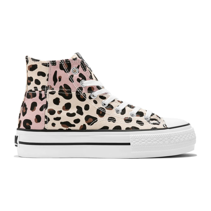 B&W Break&Walk - Sneakers Alte Doppia Piattaforma Casual per donna comode