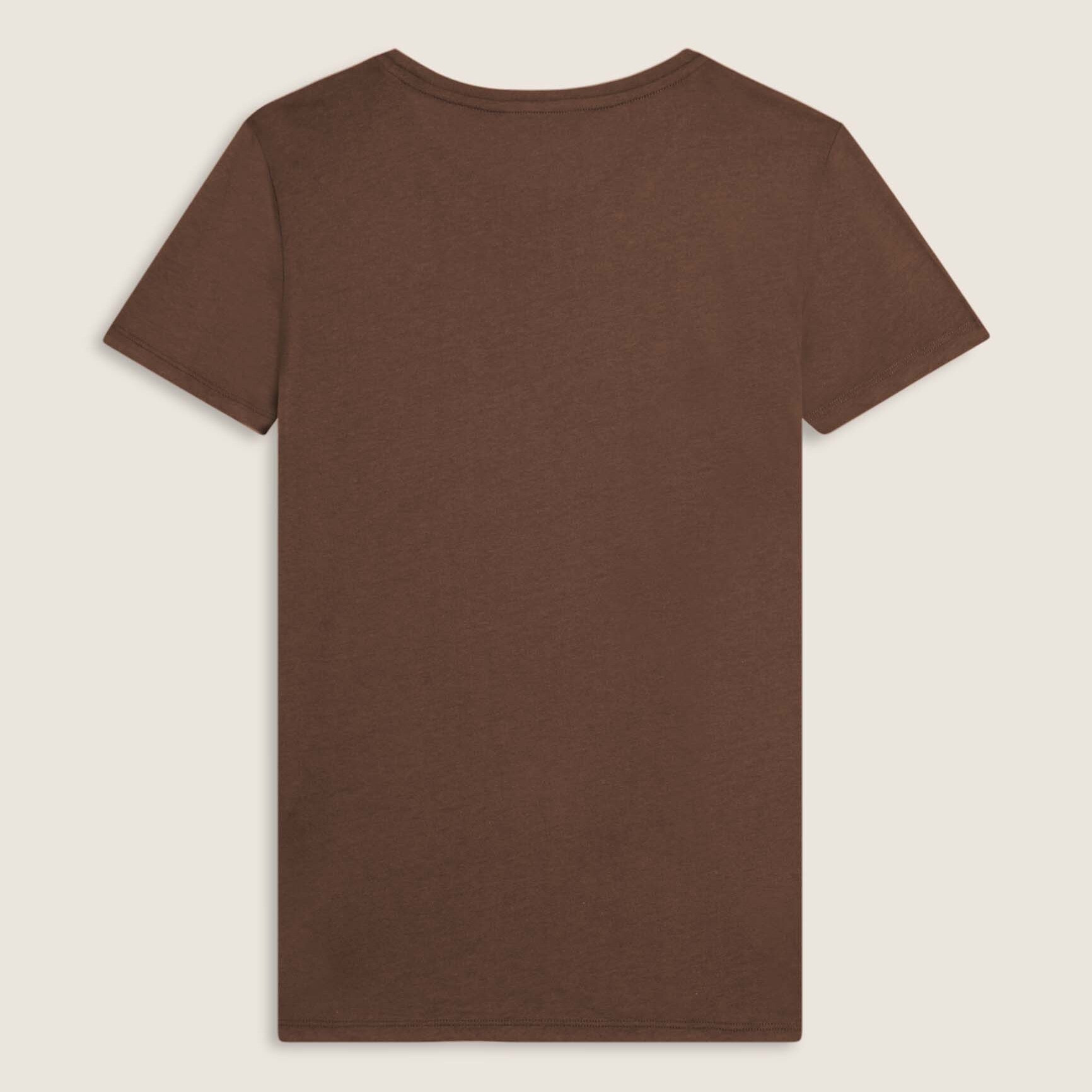 T-shirt donna con logo in strass bicolori