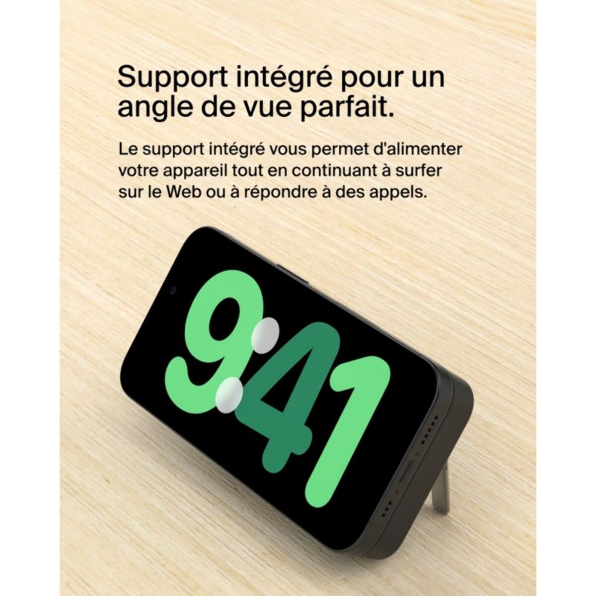 Batterie externe BELKIN 8000 mAh 15W MagSafe avec support