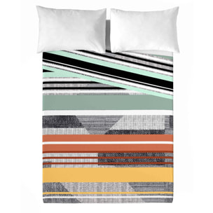 Naturals - Juego de Sábanas Estampadas - Incluye 1 o 2 Fundas de Almohada + 1 Sábana Bajera - 100% Algodón - Denim