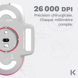 Souris Gamer Sans Fil SKILLKORP Ambi One blanche Progress