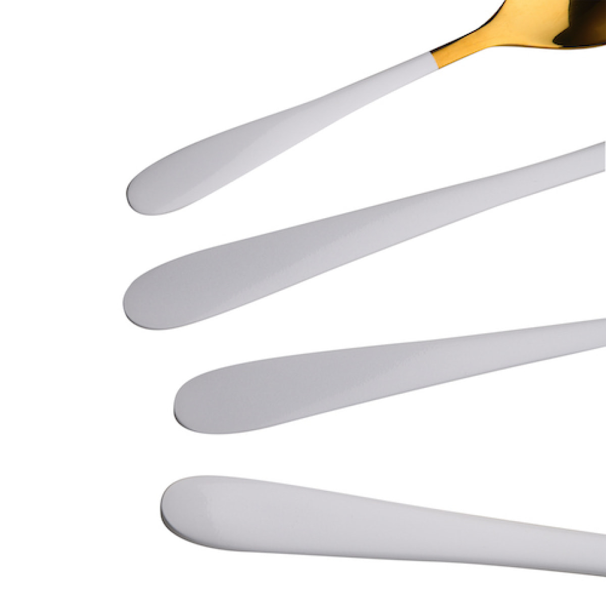 SET 16PC CUBERTERIA ACERO INOX LISBOA WHITE BG