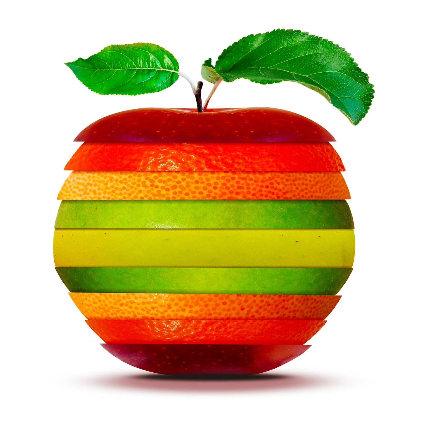 Tableau cuisine pomme orange citron Tableau alu Dibond