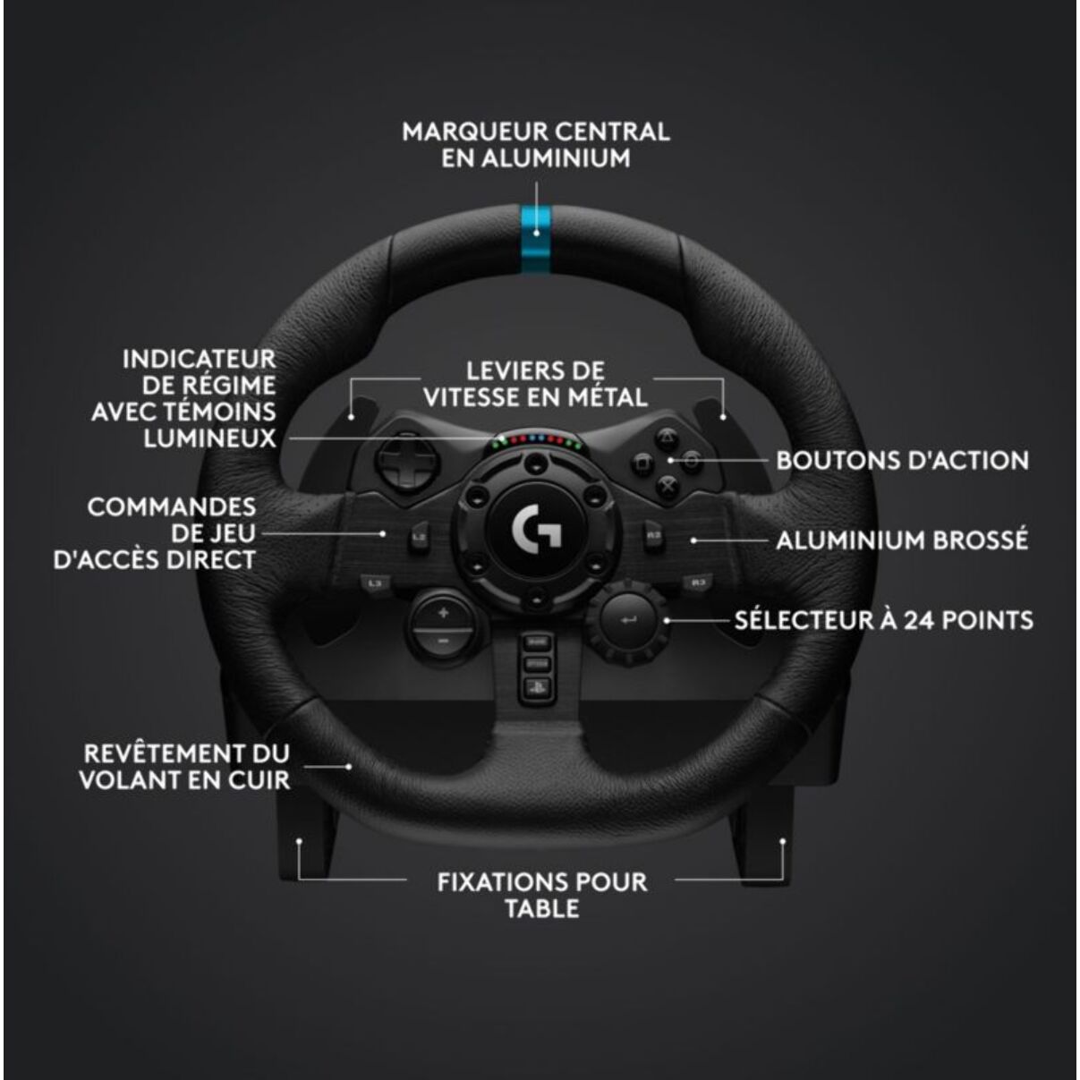 Volant + Levier de vitesses + Pédalier LOGITECH G923 SE Playstation
