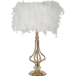 LAMPADA DA TAVOLO TARTY BIANCA CM Ø 25X54
