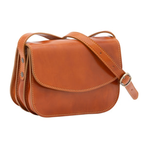 Borsa a tracolla da donna - Modello False - 100% pelle - 22.0 x 16.0 x 9.5 cm