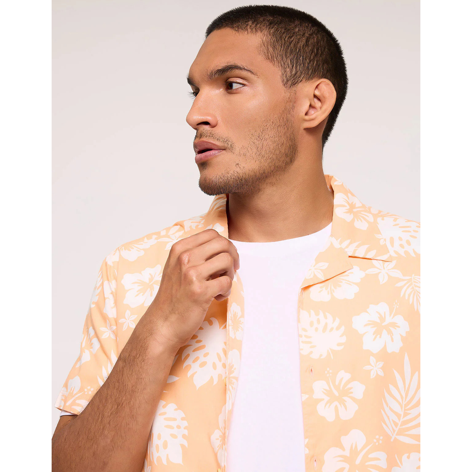 Camisa Manga Corta Naranja - Hollis