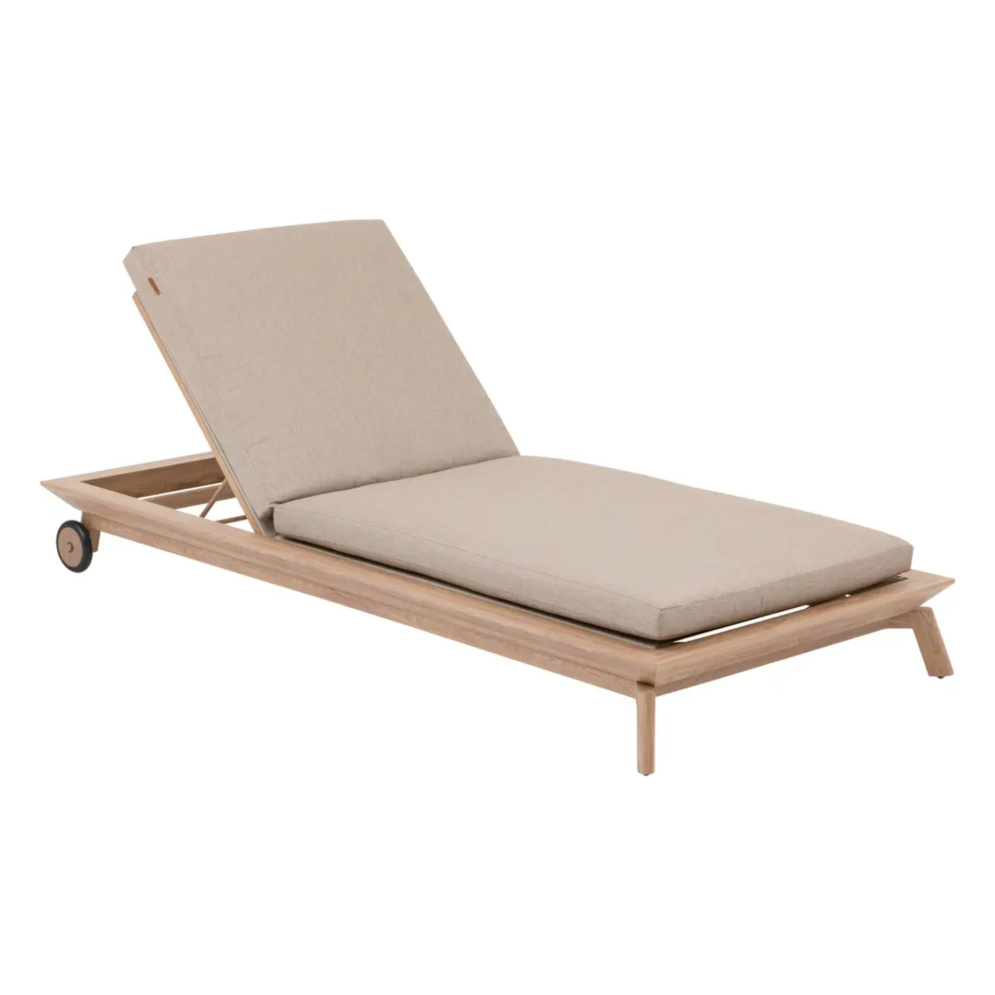 Lit de piscine "Manissa" beige aluminium et polyester