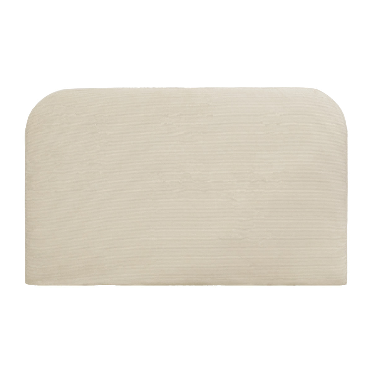 Tête de lit déhoussable en velours côtelé beige en différentes tailles