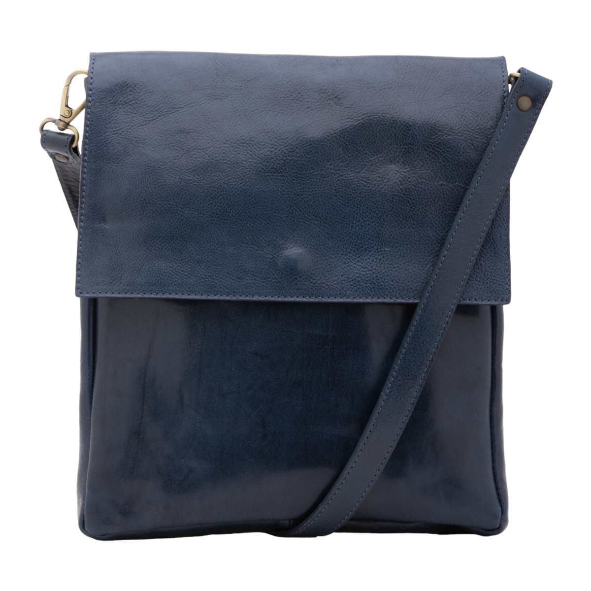 Borsa a tracolla  da uomo In Vera pelle Made in Italy 31x35x4 cm
