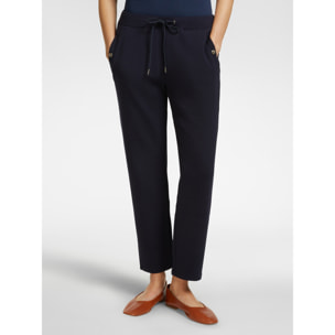 Elena Mirò - Pantalones de felpa - Azul