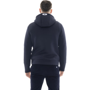 Giacca da uomo con cappuccio e zip, in neoprene Leone 1947 Soft Basic