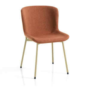 Oresteluchetta Set 4 Sedie RANN RED GOLD