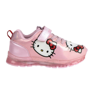 Zapatilla deportiva infantil suela ligera con luces "Hello Kitty"