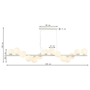 Suspension Scala Balls 150cm beige Kare Design