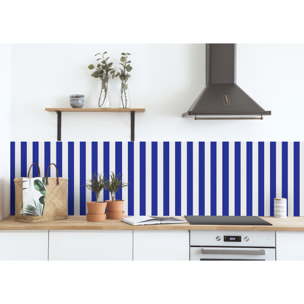 Stickers adhesivos de CERAMIKO - Rayas Navy Blue 65x100