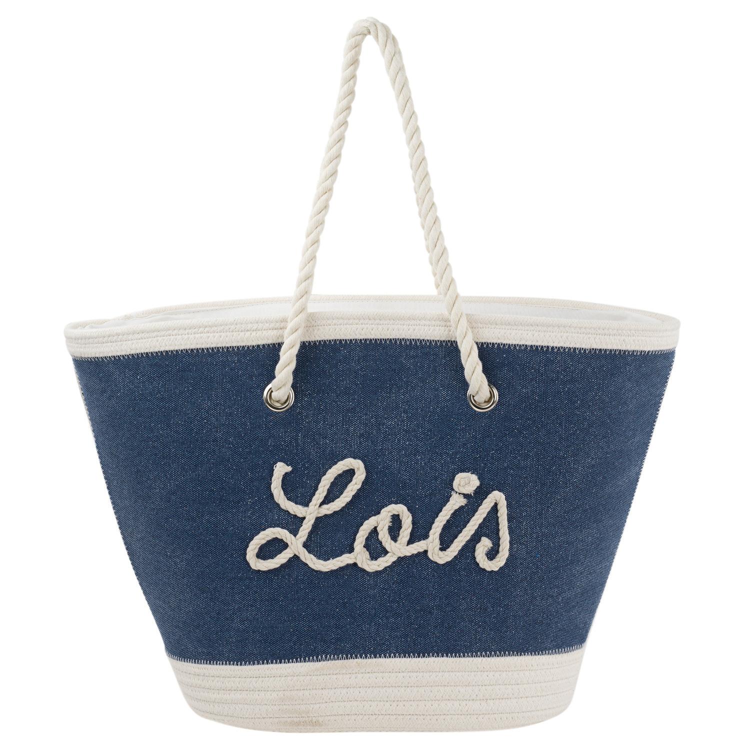 Bolso De Playa Lois Sechelt Azul Marino