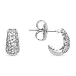 Pendientes Lux by Lux acabados en rodio