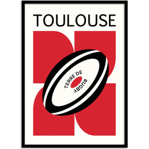 Affiche - Rugby Toulouse - Posuta